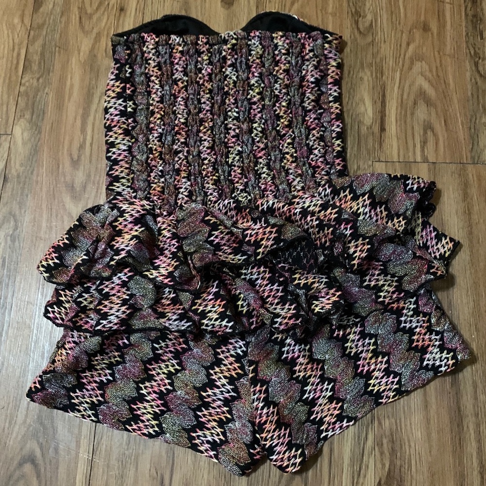 ‼️SOLD‼️Boutique Multicolor Ruffle Romper - Picture 3 of 3